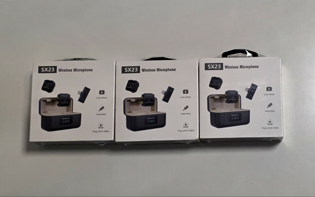 Sx23 One-To-Two Magnetic Dual-Mic Wireless Lavalier Microphone